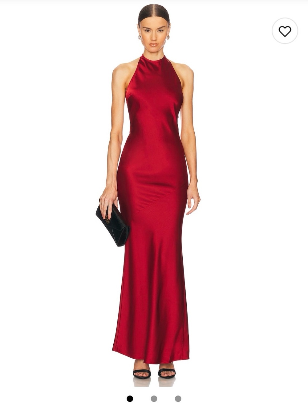 Red Halter Maxi Dress